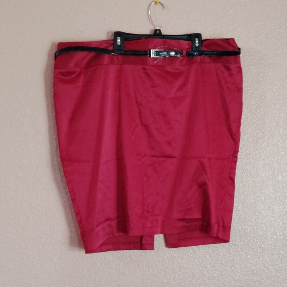 Plus Side Red Pencil Skirt